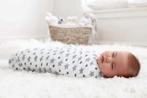 A+A Cotton Muslin Swaddle 4pk - Twinkle