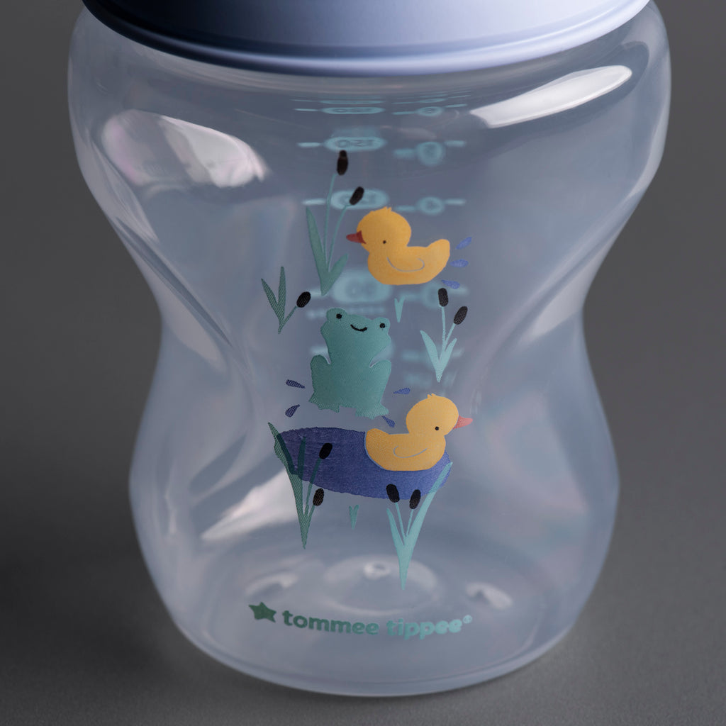 Tommee Tippee Natural Start 260ml Decorated Bottle 2pk - Boy