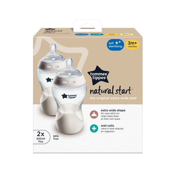 Tommee Tippee Natural Start 340ml Self Sterilising Bottle