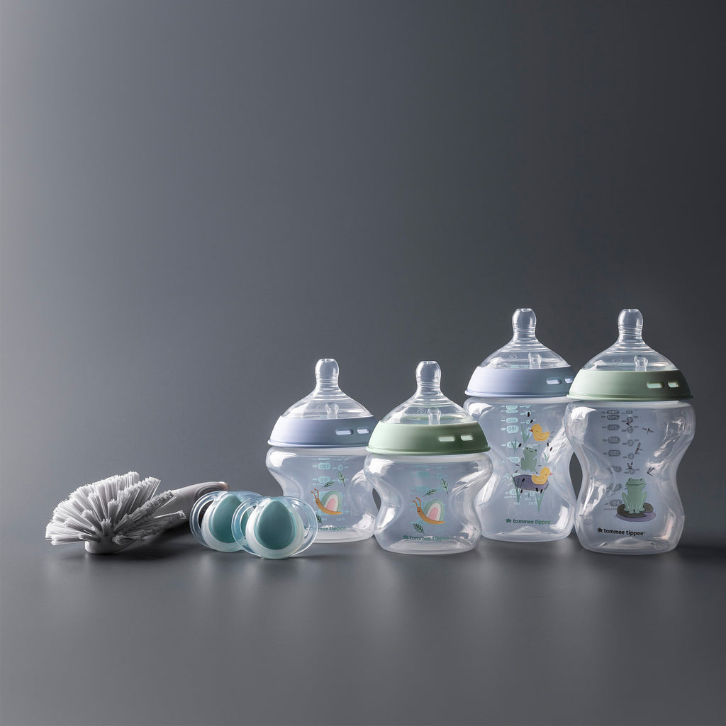 Tommee Tippee Natural Start Self Sterilising Newborn Bottle Starter Set - Blue