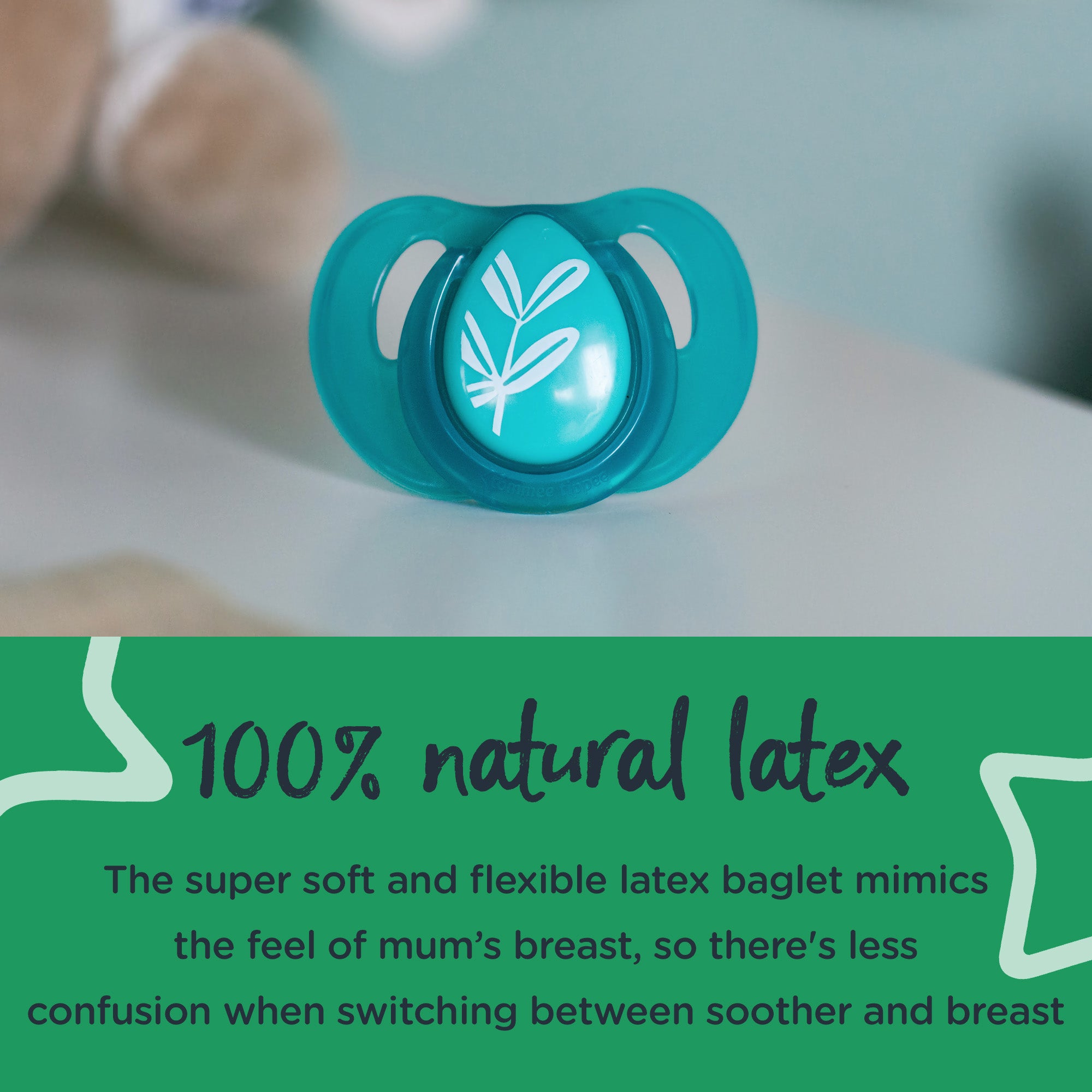 Tommee Tippee Essentials Cherry Latex Day Soother 6-18m - Boy