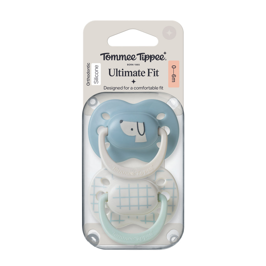 Tommee Tippee Ultimate Fit Decorated Soother 0-6m Boy - Blue