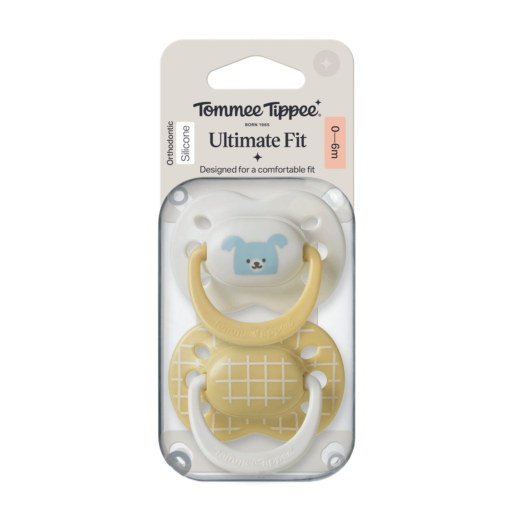 Tommee Tippee Ultimate Fit Decorated Soother 0-6m Boy - Yellow
