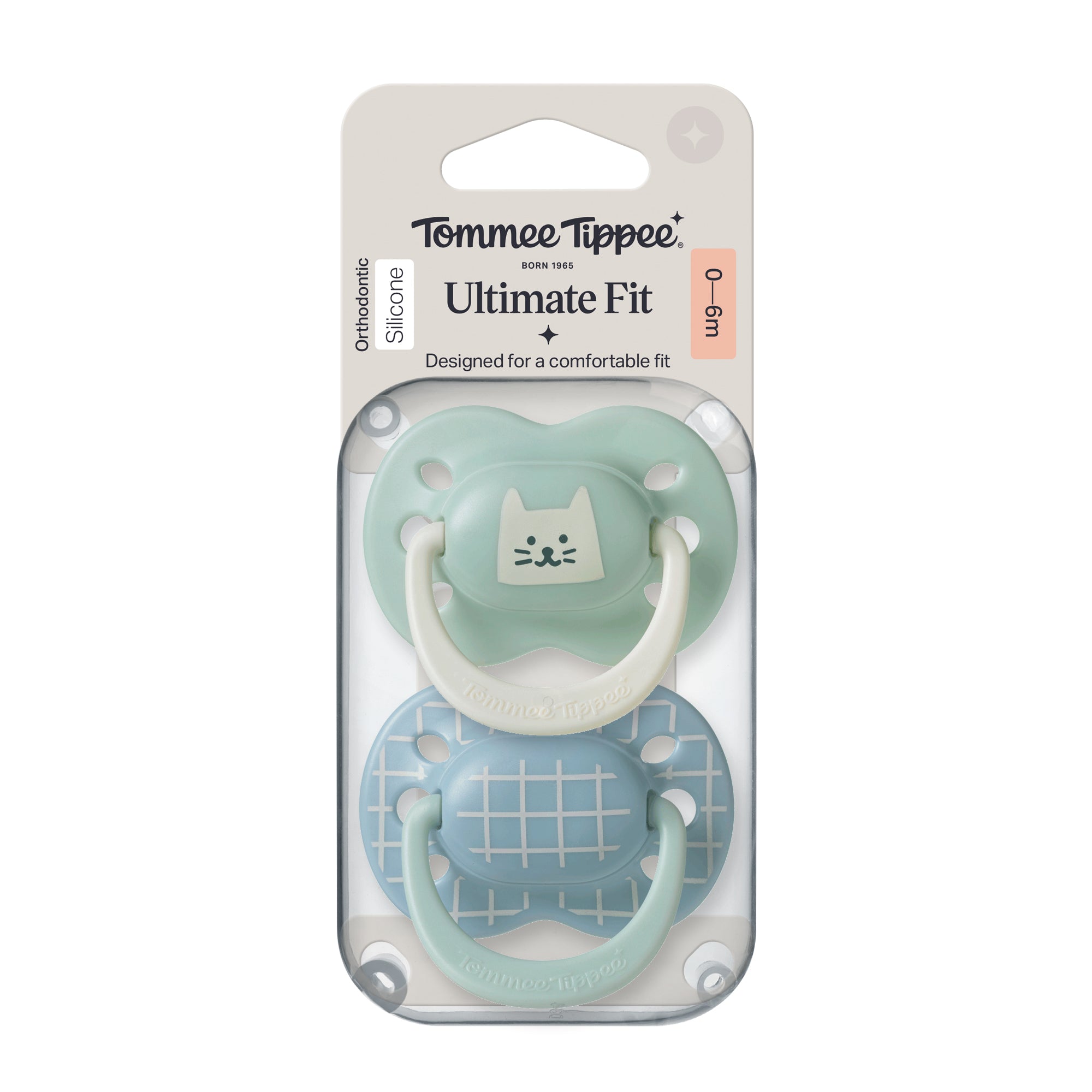 Tommee Tippee Ultimate Fit Decorated Soother 0-6m Boy - Green