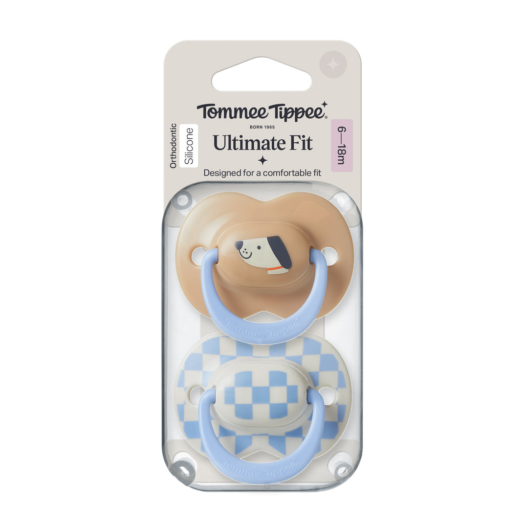 Tommee Tippee Ultimate Fit Decorated Soother 6-18m Boy - Brown