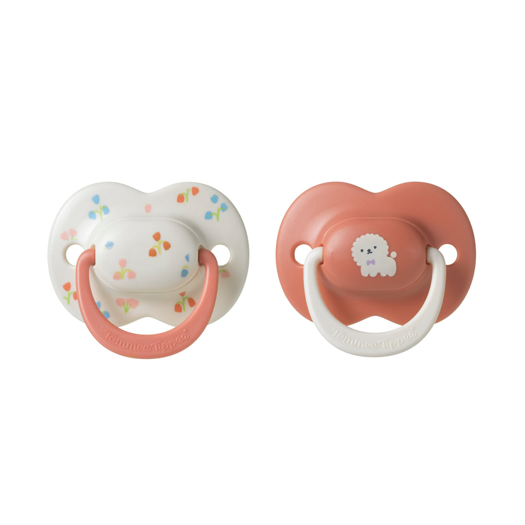 Tommee Tippee Ultimate Fit Decorated Soother 6-18m Girl - Orange