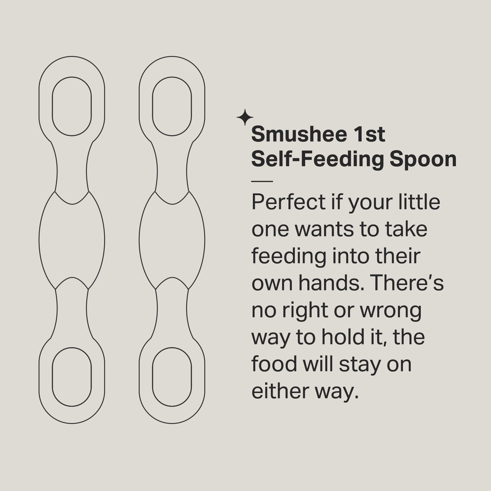 Tommee Tippee  Smushee First Self-Feeding Weaning Spoons