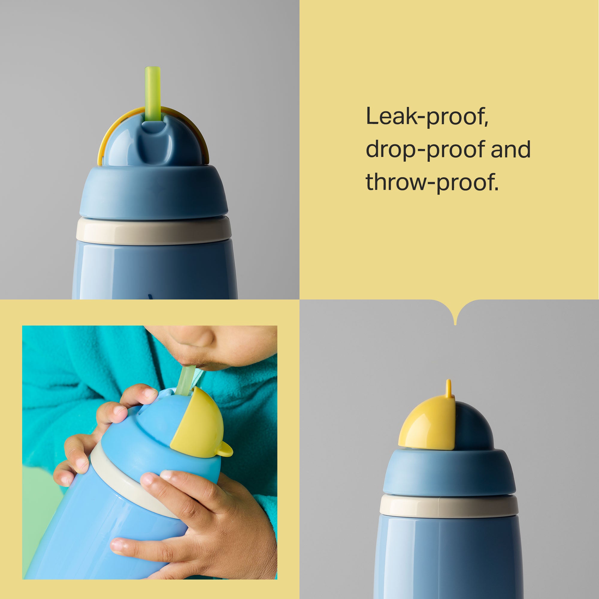 Tommee Tippee Insulated Active Straw 266ml - Boy