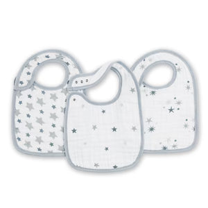 Aden & Anais Cotton Muslin Snap Bibs 3pk - Twinkle