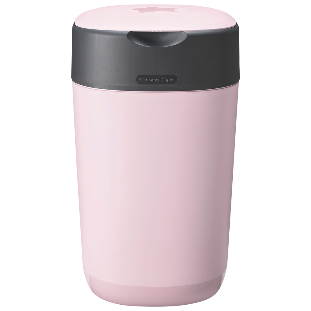 Tommee Tippee Twist & Click Advanced Nappy Bin - Gentle Pink
