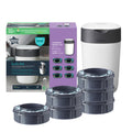 Tommee Tippee Twist And Click Advanced Nappy Bin Starter Set Eco-Friendlier