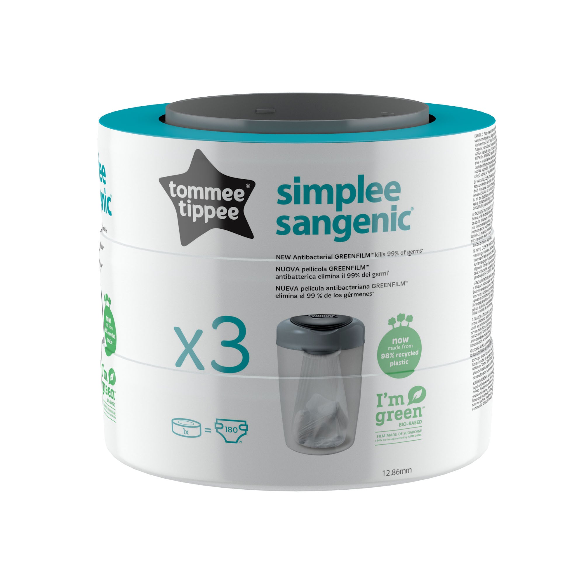 Tommee Tippee Simplee Sangenic Refills Cassette Eco-Friendlier