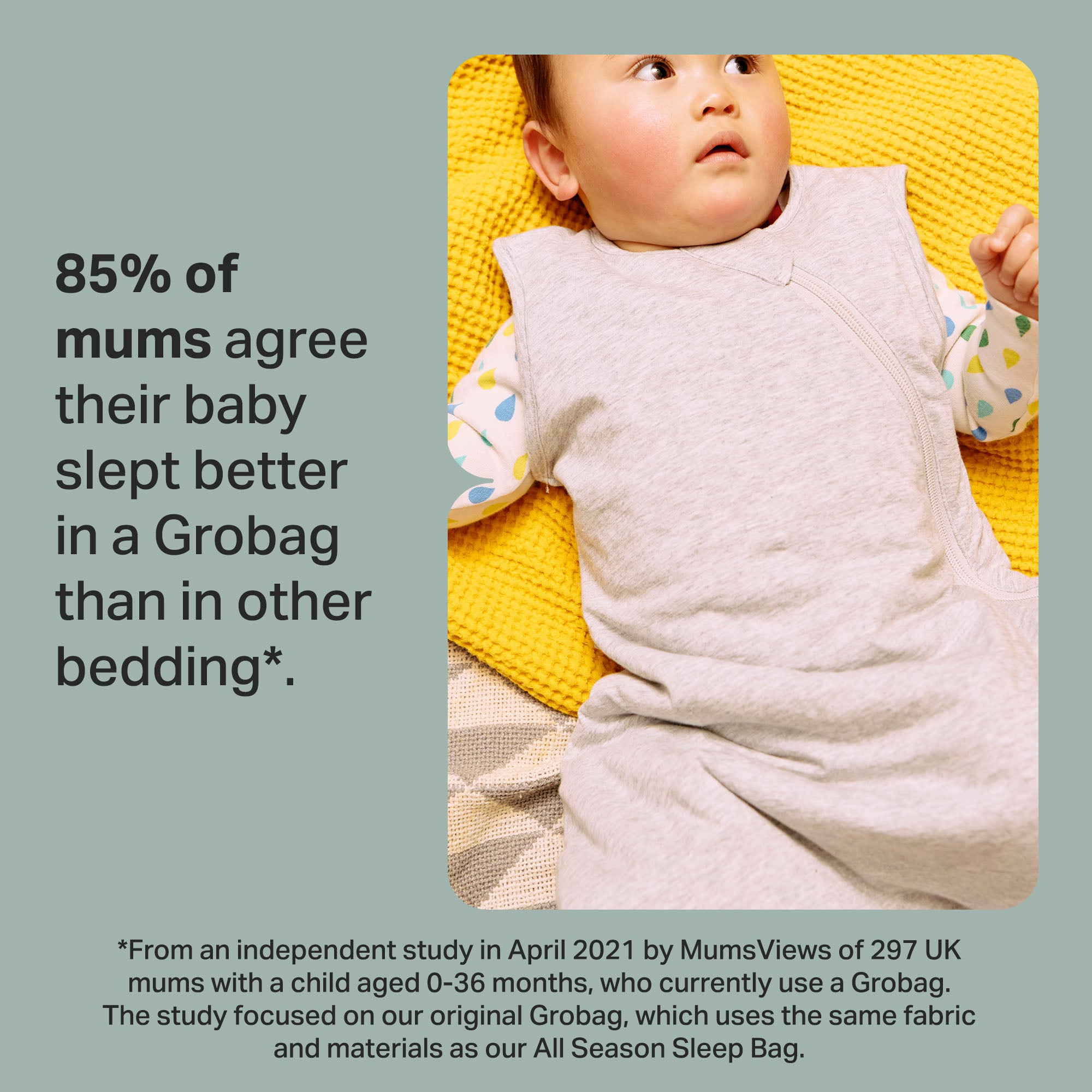 Tommee Tippee The Original Grobag Sky Grey Marl Sleepbag