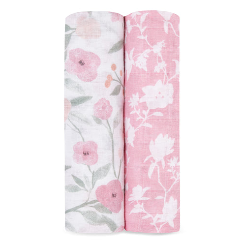 A+A Cotton Muslin Swaddle 4pk - Ma Fleur