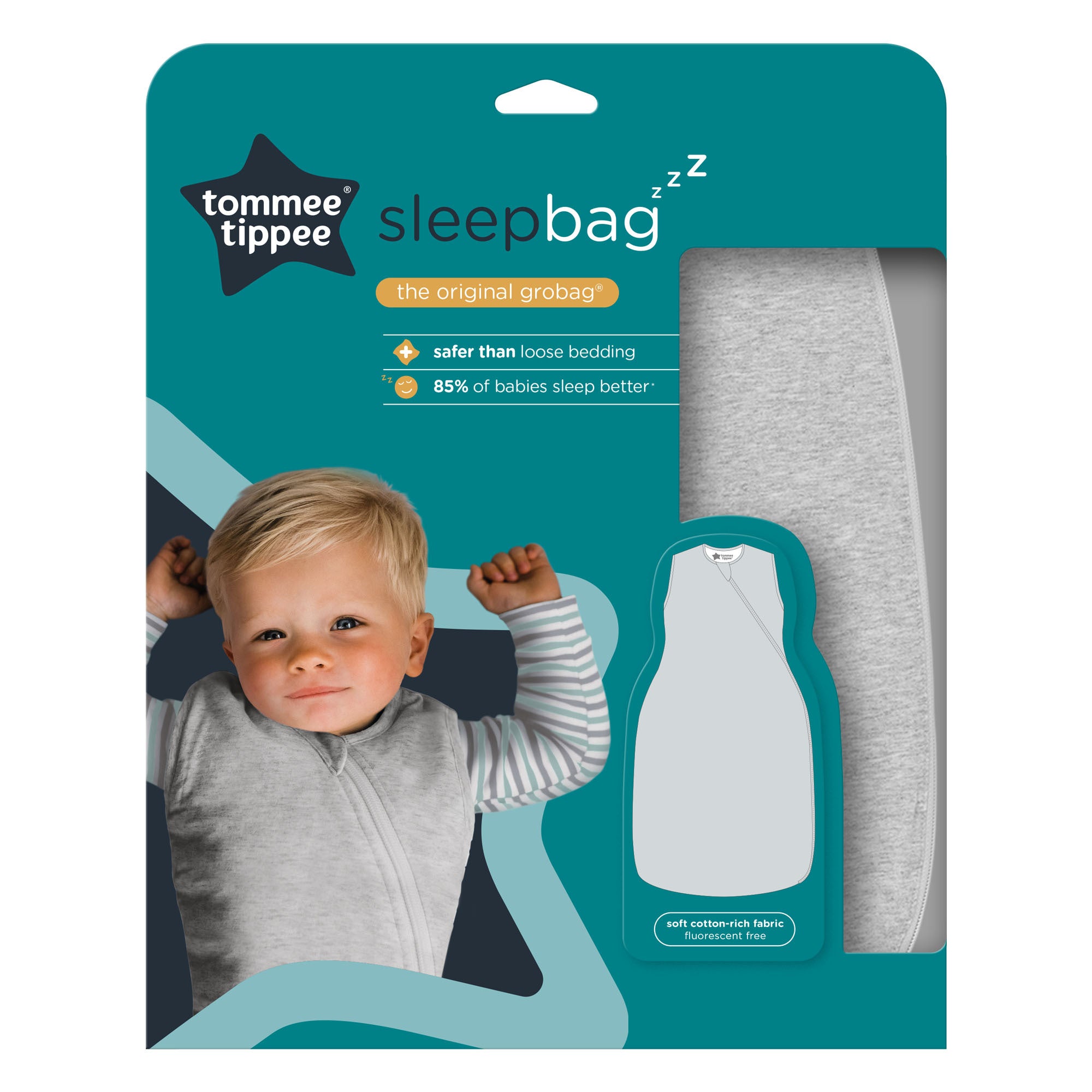 Tommee Tippee The Original Grobag Sky Grey Marl Sleepbag