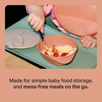 Tommee Tippee Easy Scoop Feeding Bowls With Travel Lid And Spoon