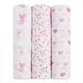 Aden & Anais Cotton Muslin Swaddle 4pk - Jungle Jam