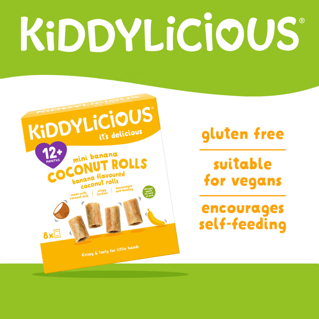 Kiddylicious Mini Banana Coconut Rolls 12m+