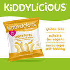 Kiddylicious Fruity Puffs - Banana 7m+