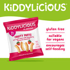 Kiddylicious Fruity Puffs - Strawberry 7m+
