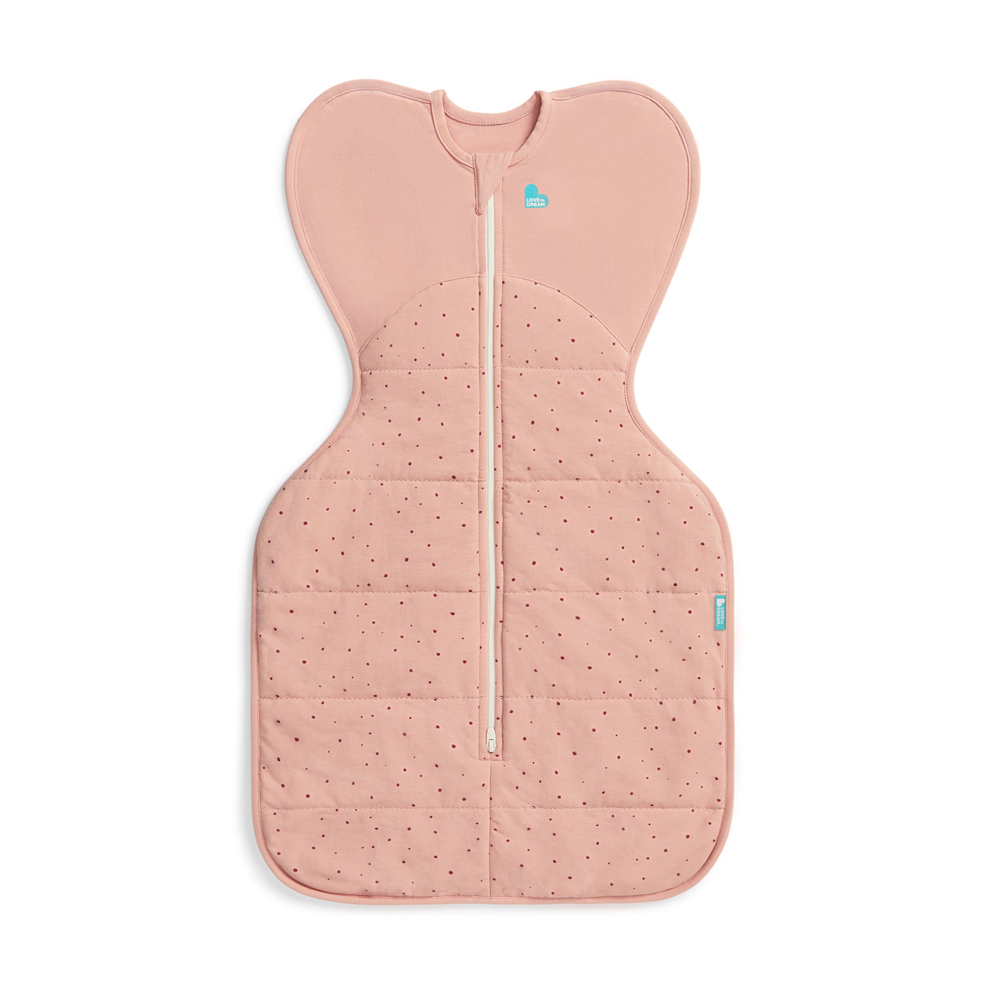 Love To Dream Swaddle Up Warm 2.5 Tog Small - Pink (Rose Pebbles) (3.5-6kg)