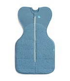 Love To Dream Swaddle Up Warm 2.5 Tog Small - Blue (Storm Blue Pebbles) (3.5-6kg)