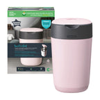 Tommee Tippee Twist & Click Advanced Nappy Bin - Gentle Pink