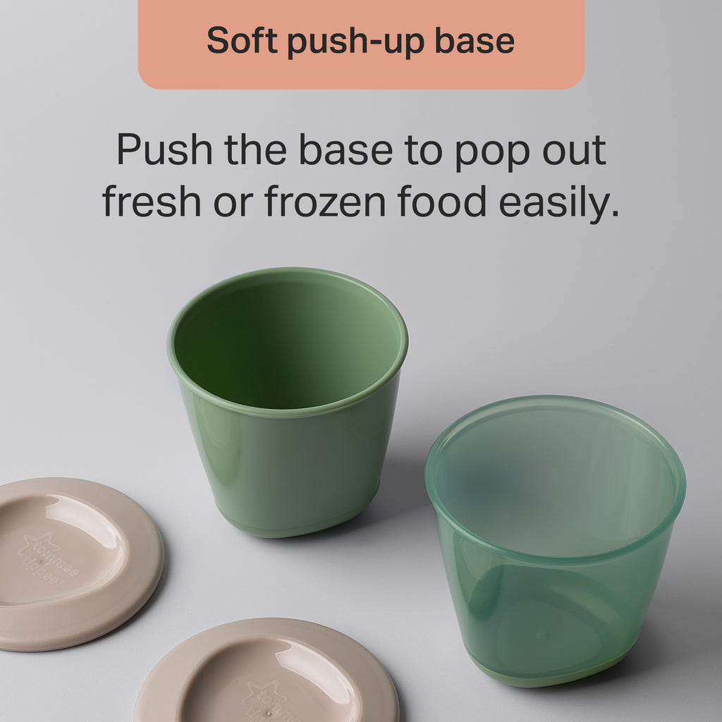 Tommee Tippee Pop Up Weaning Pots 2pk 4m+