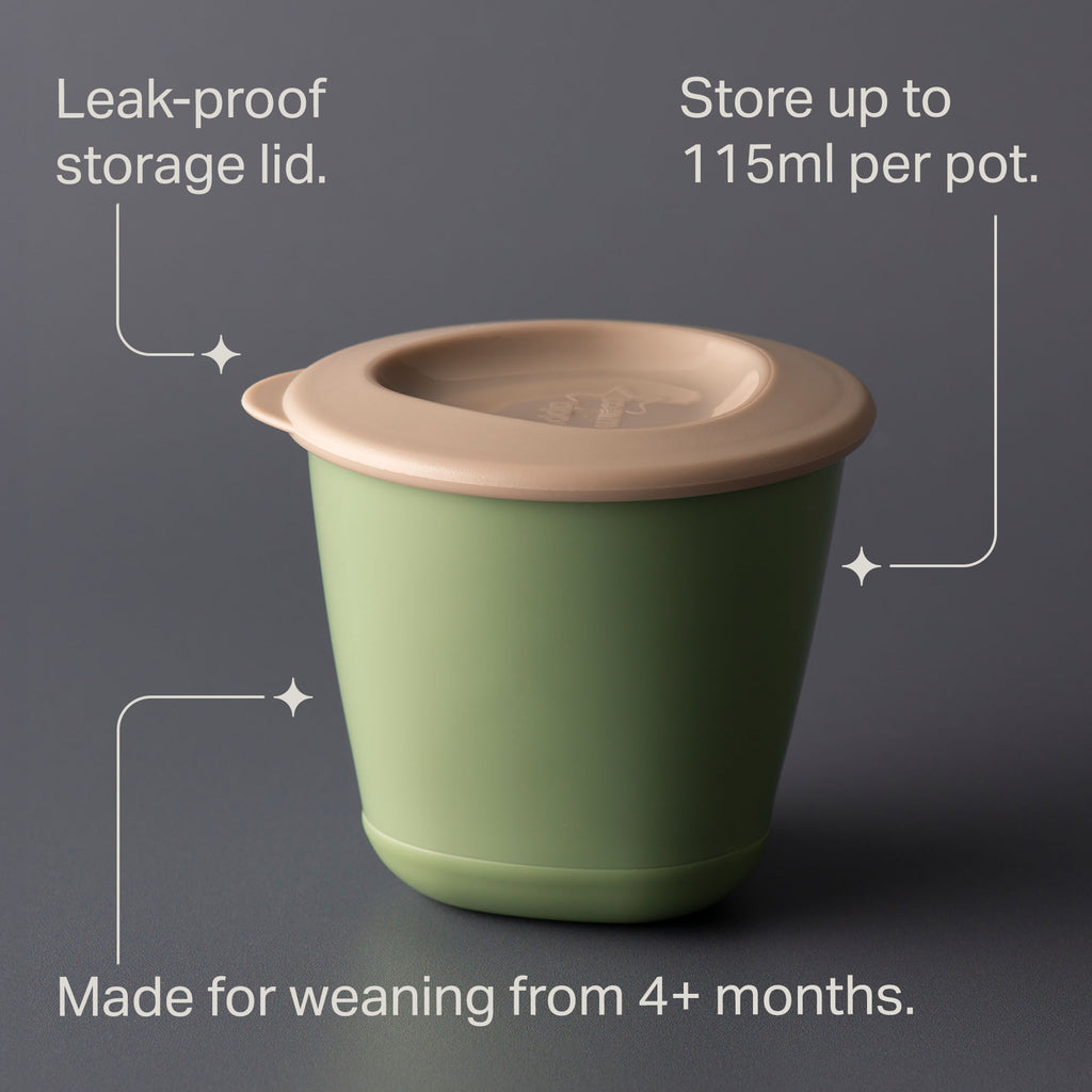 Tommee Tippee Pop Up Weaning Pots 2pk 4m+