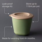 Tommee Tippee Pop Up Weaning Pots 2pk 4m+