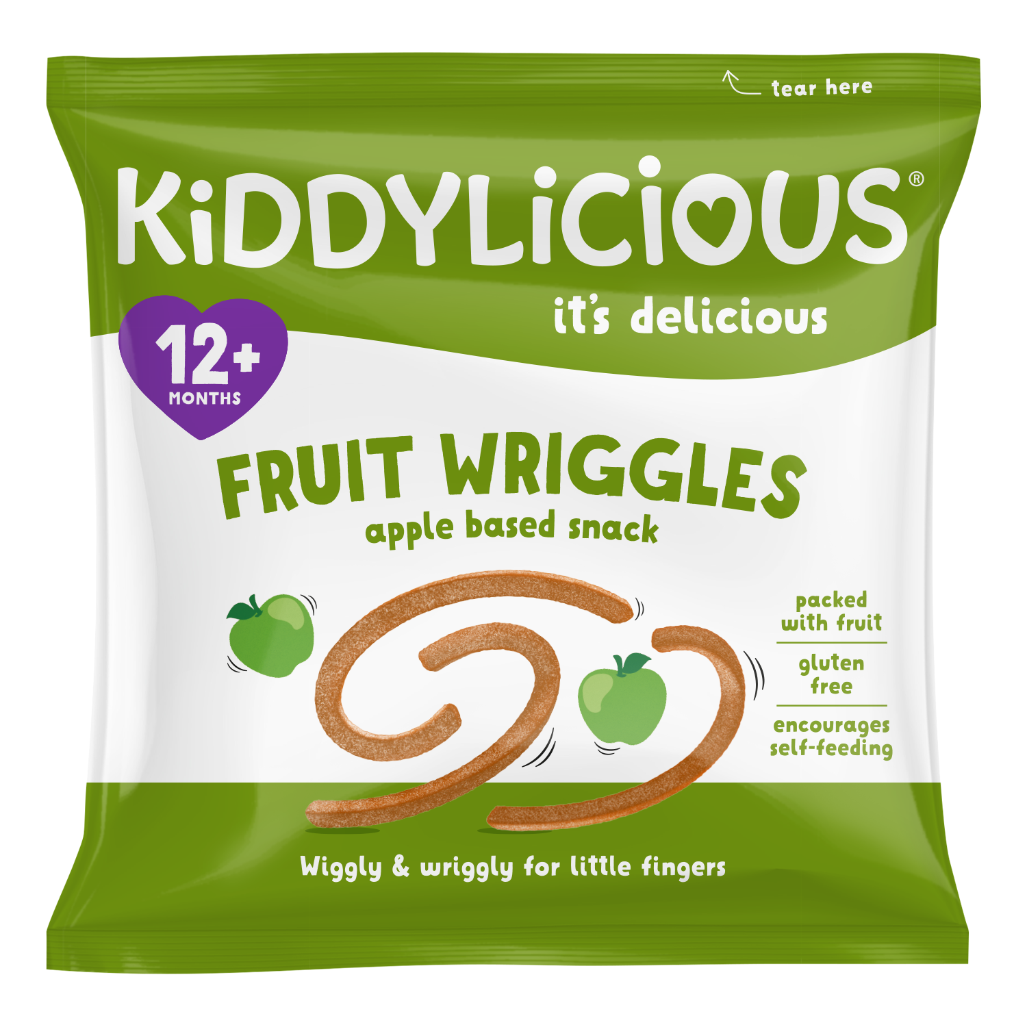 Kiddylicious Apple Wriggles 12m+