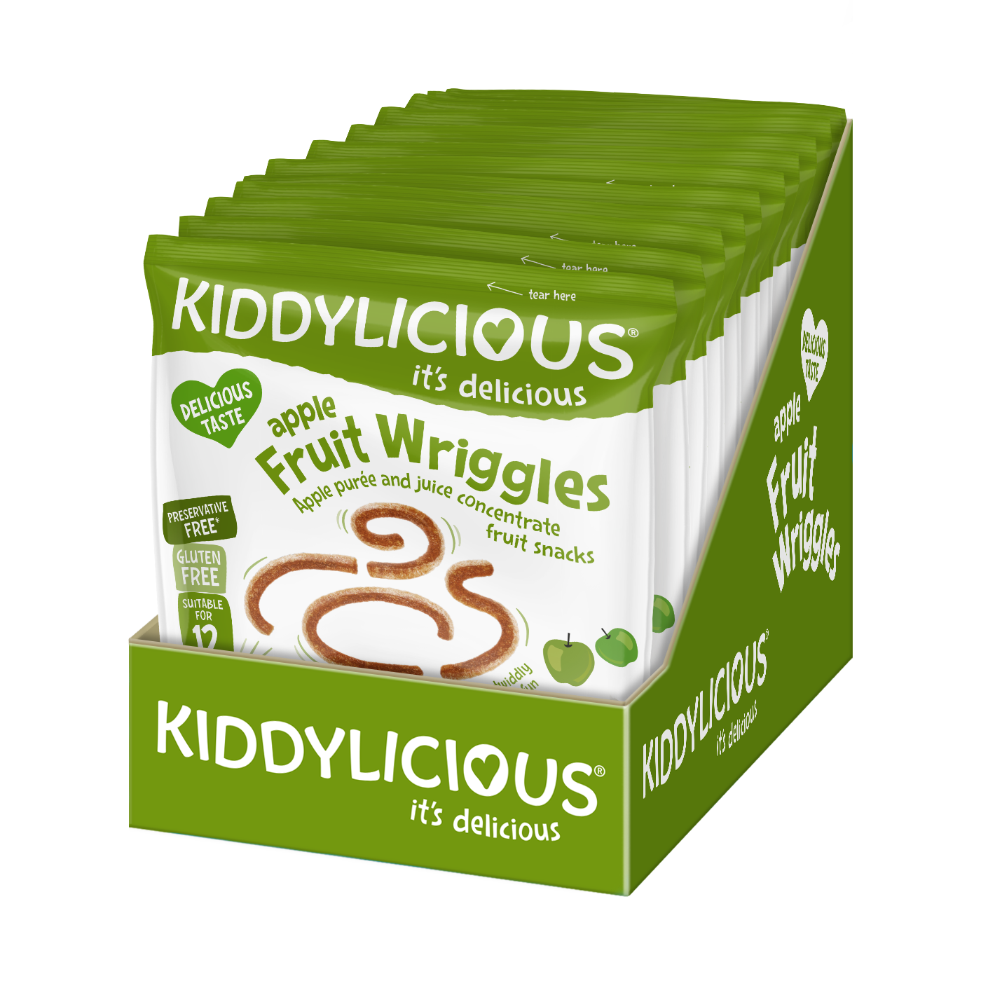 Kiddylicious Apple Wriggles 12m+