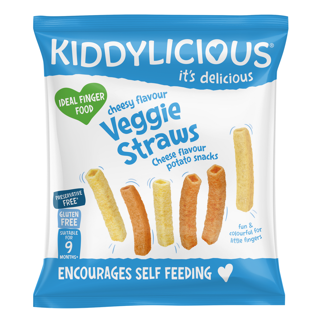 Kiddylicious Cheesy Flavoured Veggie Straws 9m+