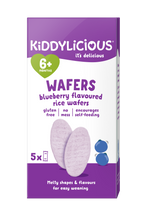 Kiddylicious Mini Waffers - Blueberry 6m+
