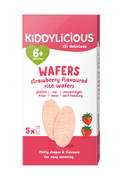 Kiddylicious Mini Waffers - Strawberry 6m+