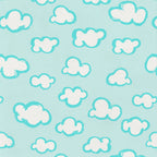 SLEEP SUIT 0.2 TOG CLOUDS TOURQUISE Love To Dream South Africa