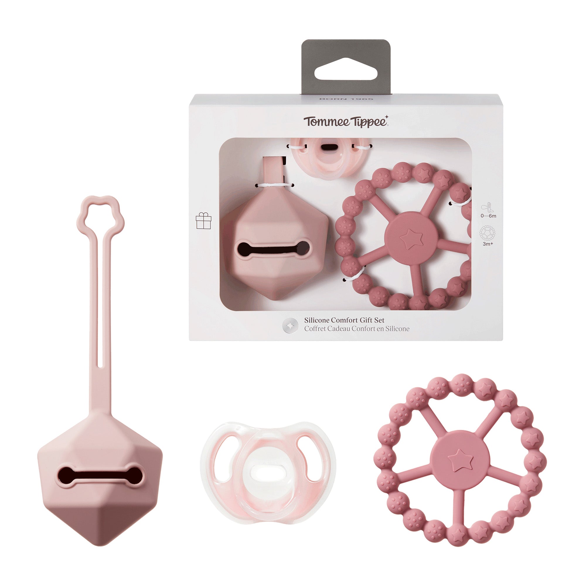 Tommee Tippee Silicone Comfort Gift Set - Pink