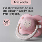 Tommee Tippee Ultra Fit Decorated Soother 0-6m 2pk - Girl - Light Purple