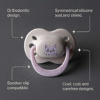 Tommee Tippee Ultra Fit Decorated Soother 0-6m 2pk - Girl - Peach
