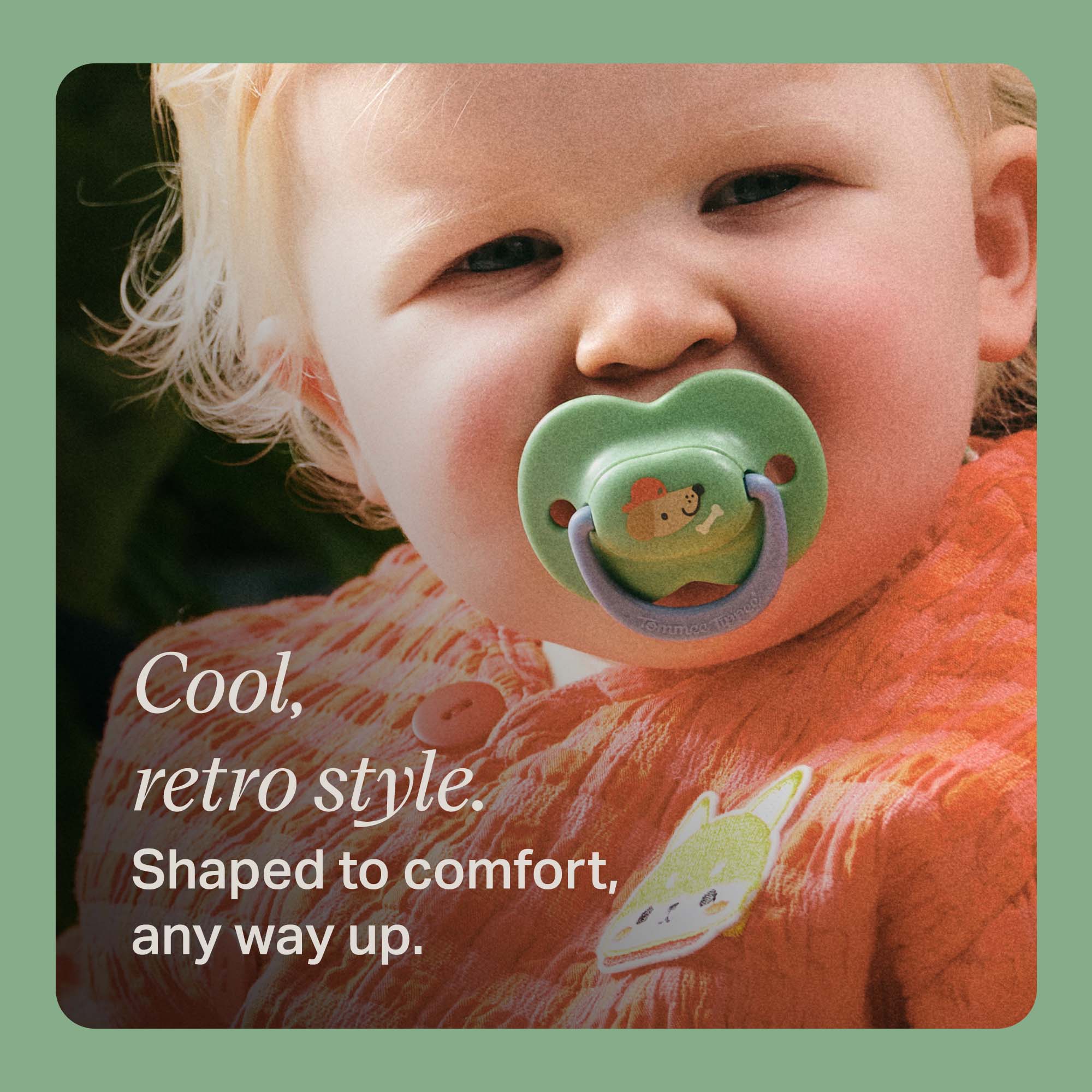 Tommee Tippee Ultimate Fit Decorated Soother 6-18m Boy - Brown