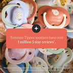 Tommee Tippee Ultra Fit Decorated Soother 0-6m 2pk - Girl - Peach