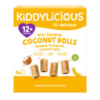 Kiddylicious Mini Banana Coconut Rolls 12m+