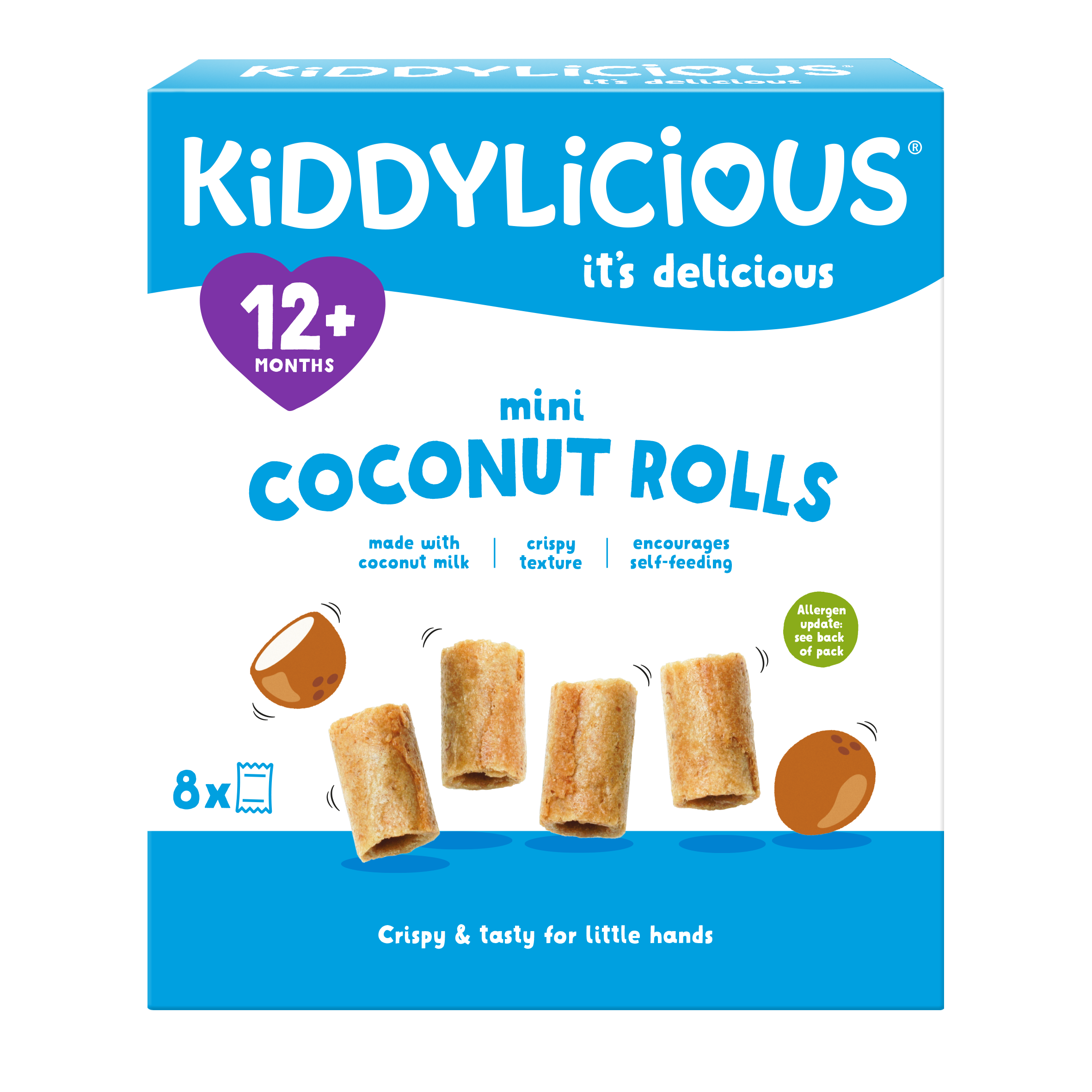 Kiddylicious Mini Coconut Rolls 12m+