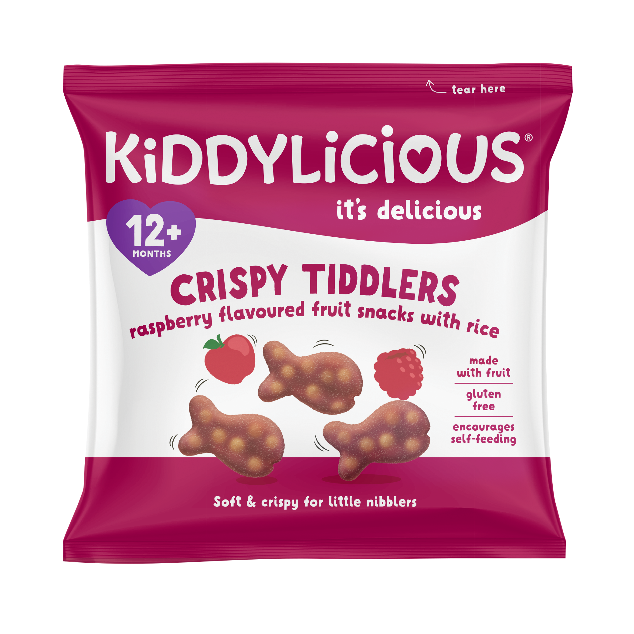 Kiddylicious Raspberry Tiddlers 12m+