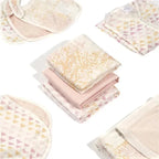 Aden + Anais Silky Soft Muslin Swaddle 3pk - Metallic Primrose