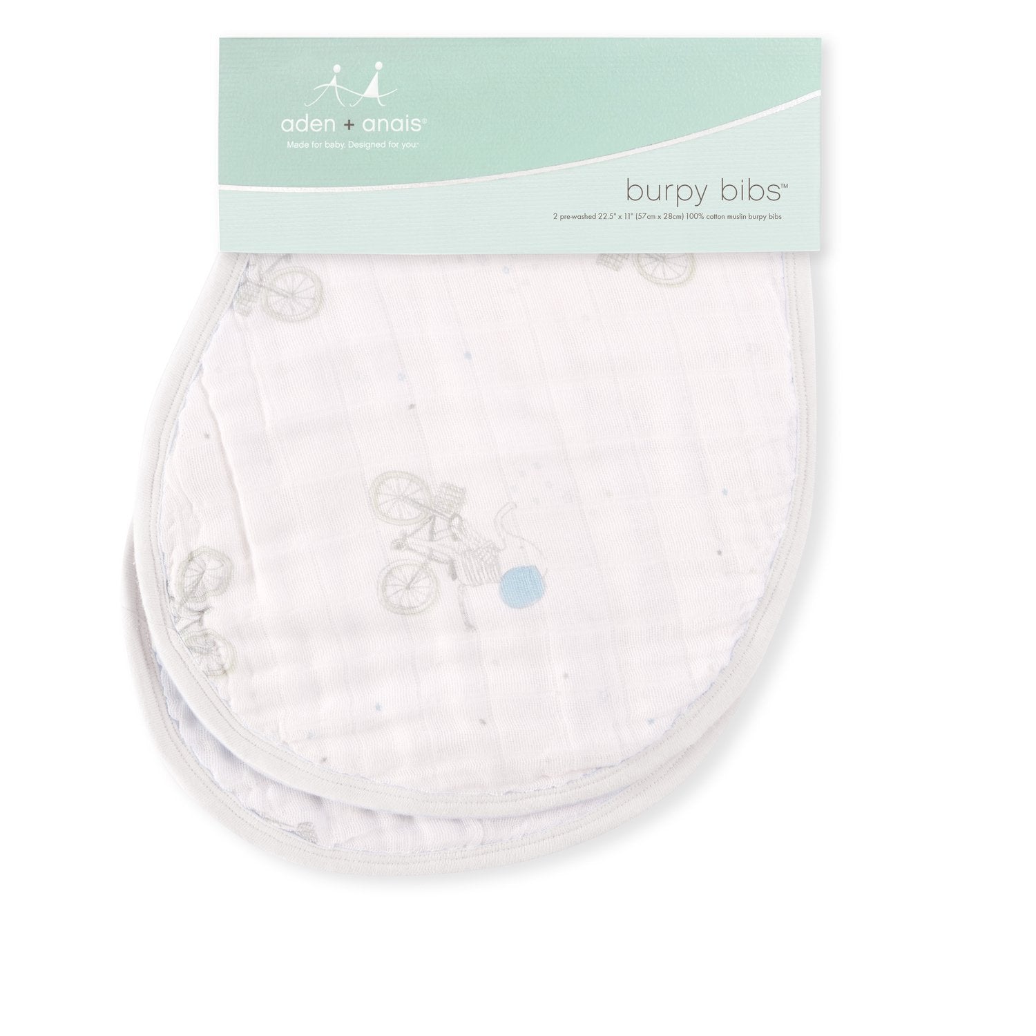 Aden + Anais Cotton Muslin Burpy Bibs 2pk - Night Sky Reverie