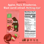 Bear Strawberry Fruit Rolls