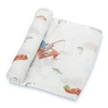 Aden & Anais Cotton Muslin Blanket - Gone Fishing