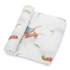 Aden & Anais Cotton Muslin Blanket - Gone Fishing