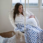 Aden + Anais Silky Soft Blanket - Indigo Shibori